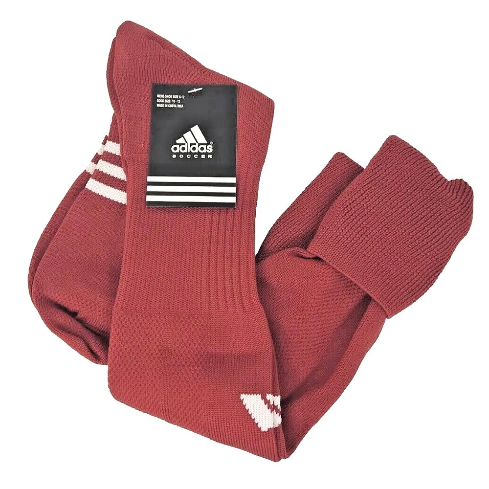 Adidas NCAA Elite Men Soccer Socks Size 10-13 University Red Sport Active Futbol